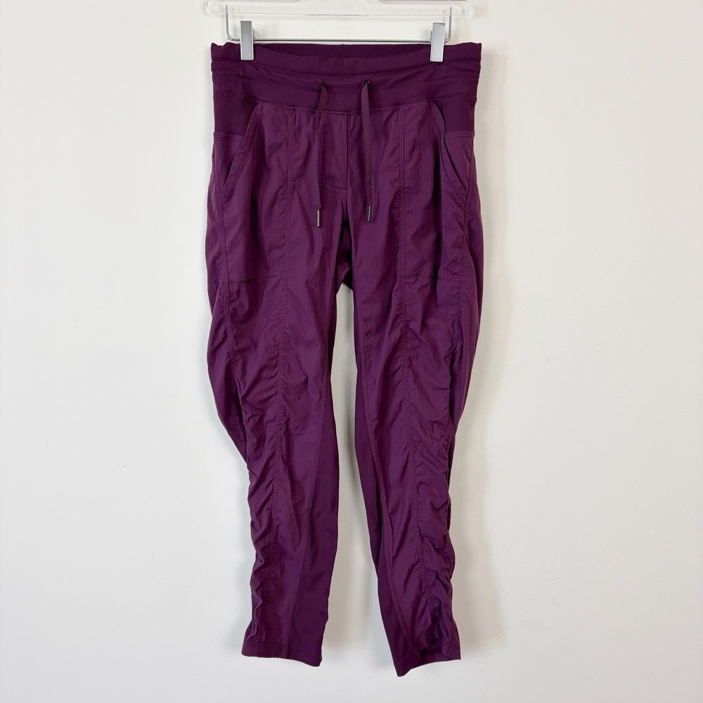 Lululemon Street To Studio Pant II 27" Purple Women's 6 Workout Pockets Plum